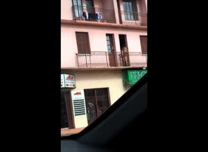 Spycam clamp with duo humping on balcony