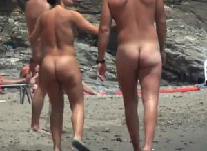New spycam movie from nudists beach of
